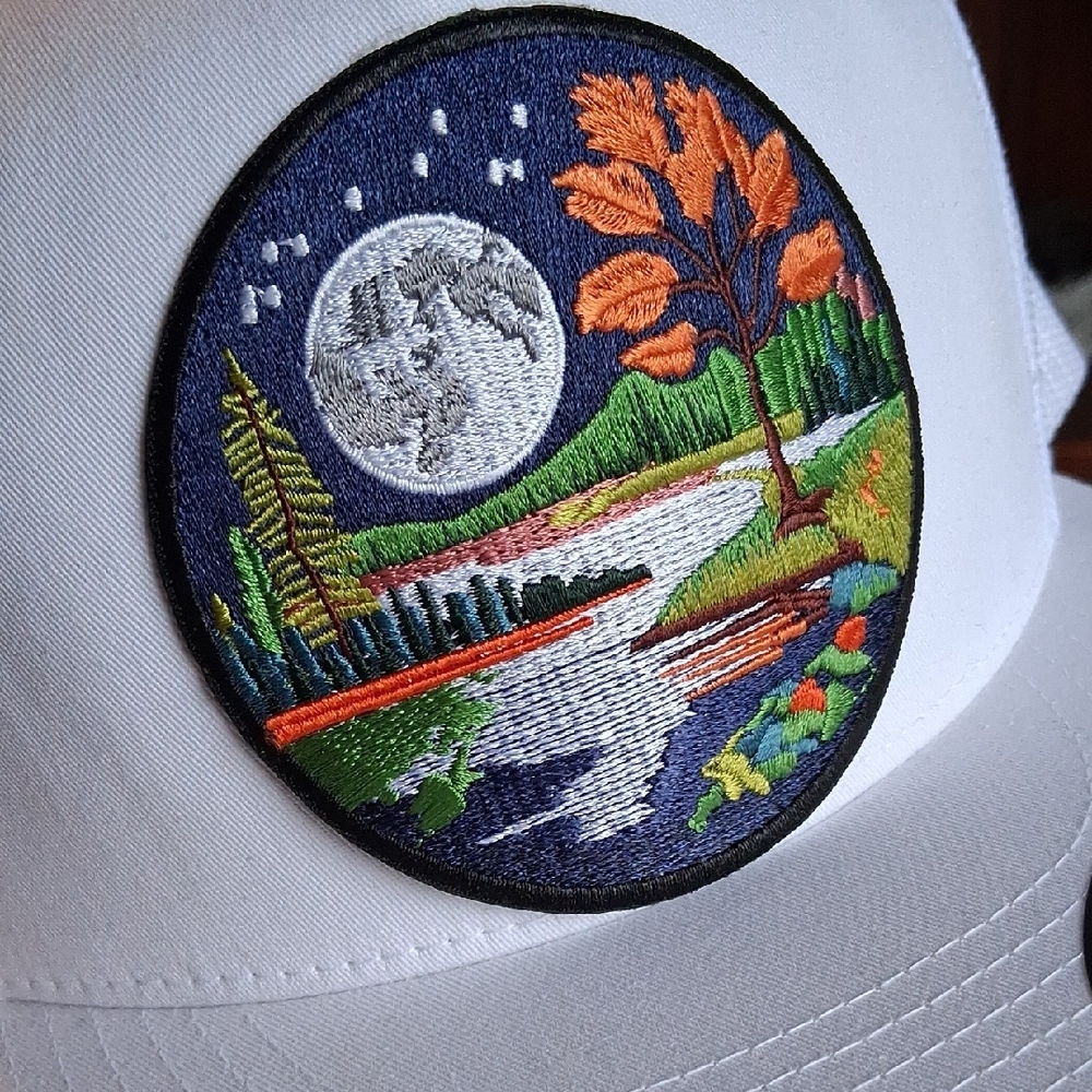 Classic White Mesh Snapback Cap